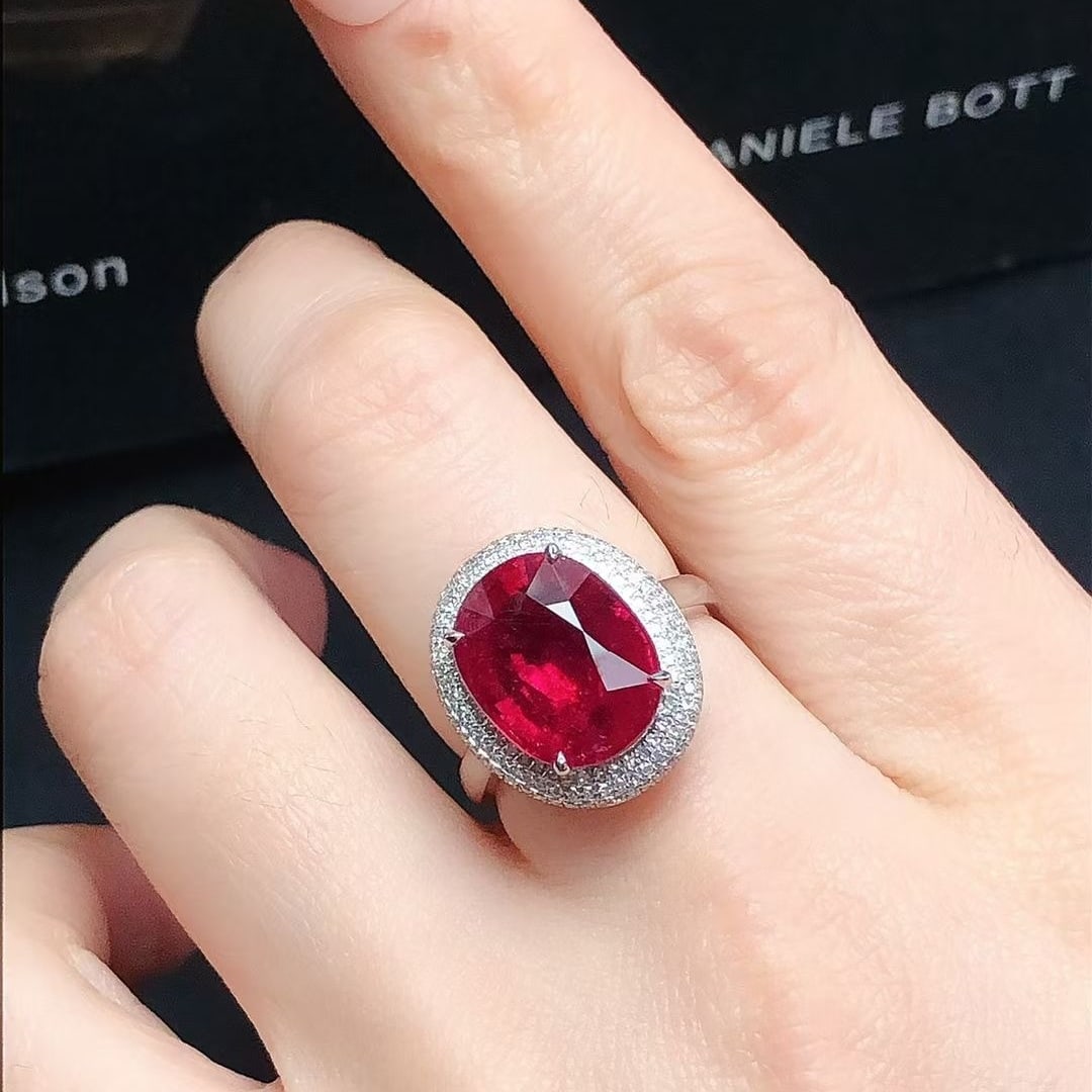 14k Gold 7.73 Ctw Natural Tourmaline & Diamond Ring - 4