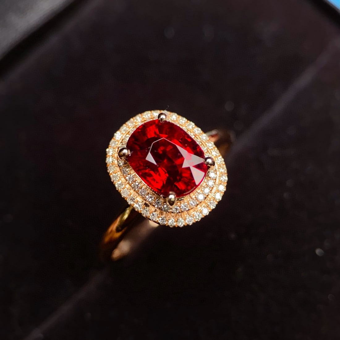 14k Gold 2.25 Ctw Natural Tourmaline & Diamond Ring - 3