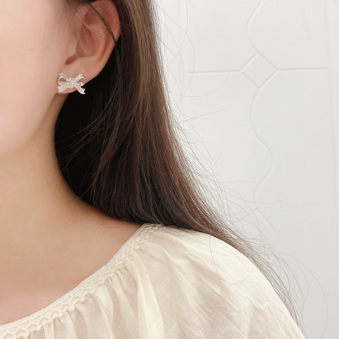 14k Gold 0.8 Ct Natural H Diamond Earrings - 2