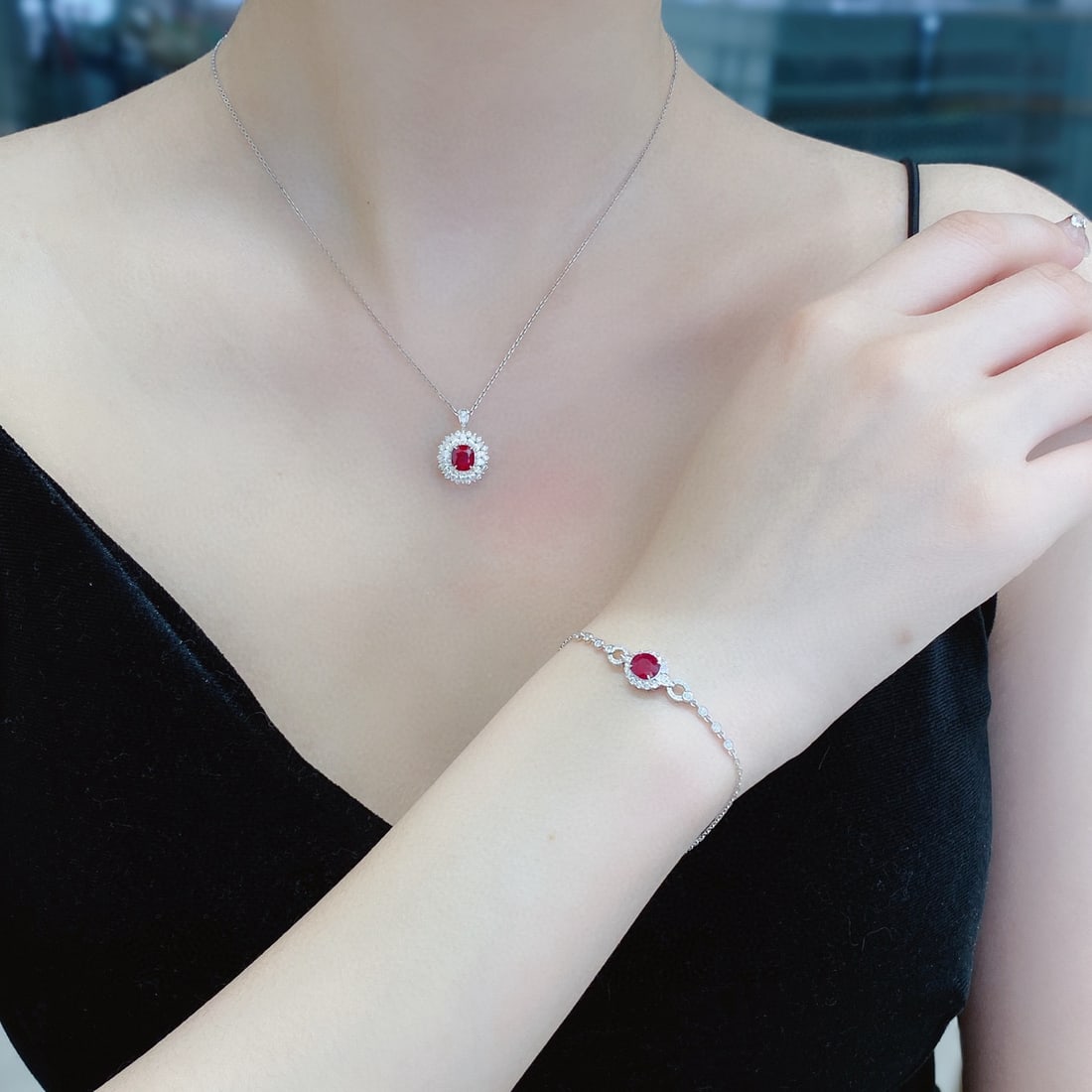 14k Gold 1.81 Ctw Natural Ruby & Diamond Ring/pendant( Without Chain ) - 3