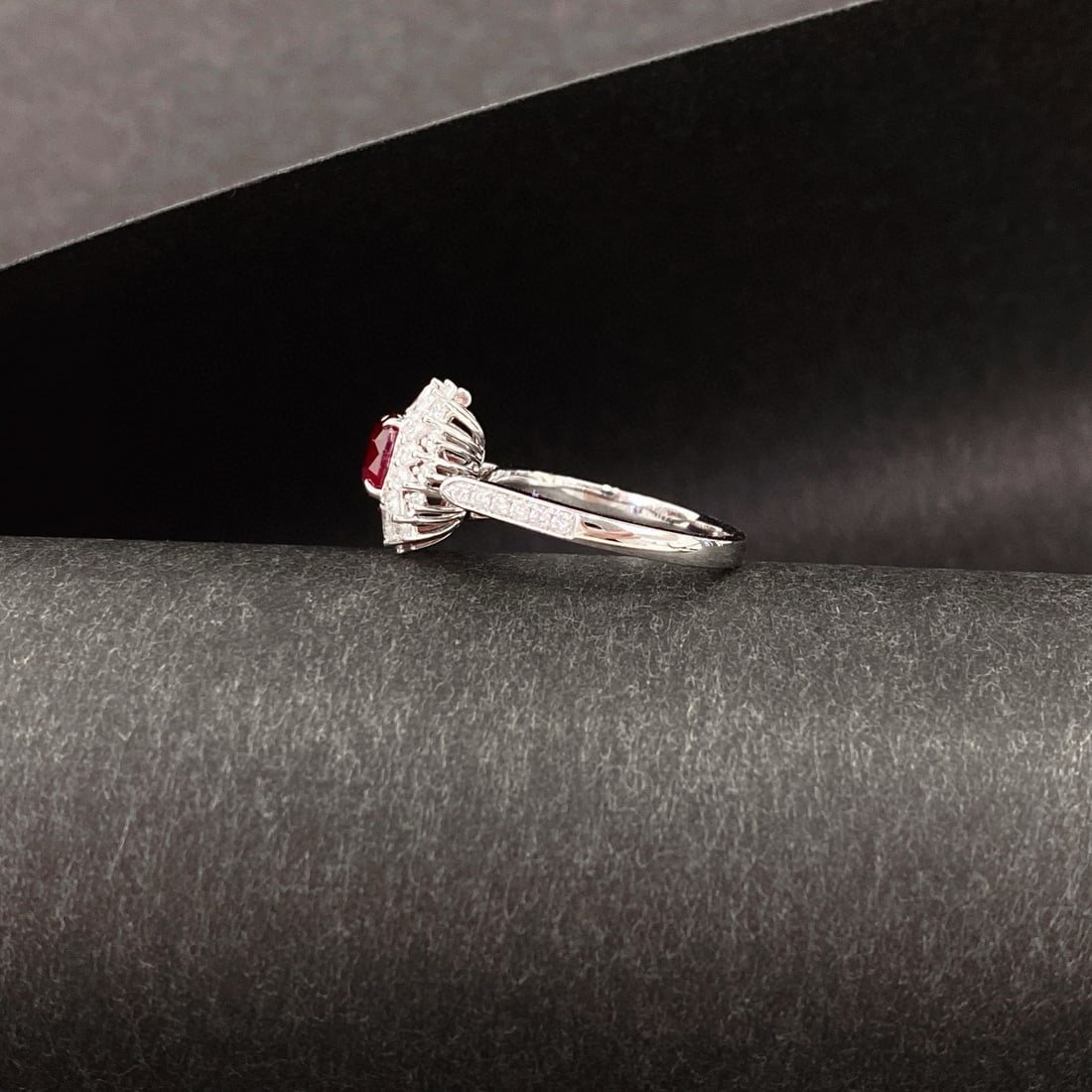 14k Gold 1.81 Ctw Natural Ruby & Diamond Ring/pendant( Without Chain ) - 4