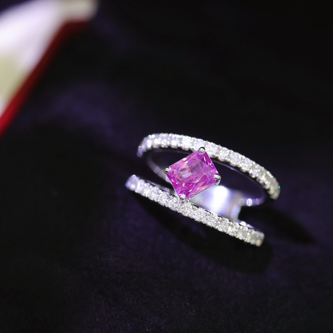 14k Gold 1.87 Ctw Natural Sapphire & Diamond Ring - 3