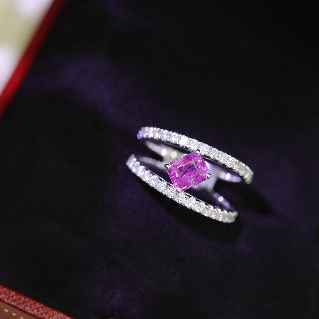 14k Gold 1.87 Ctw Natural Sapphire & Diamond Ring - 4