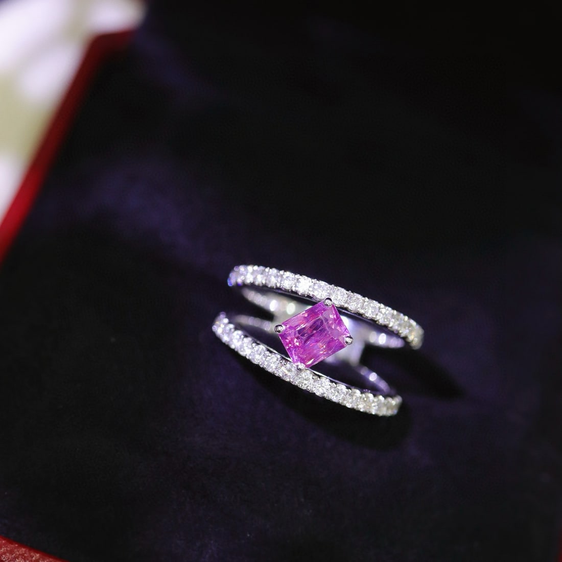 14k Gold 1.87 Ctw Natural Sapphire & Diamond Ring - 8