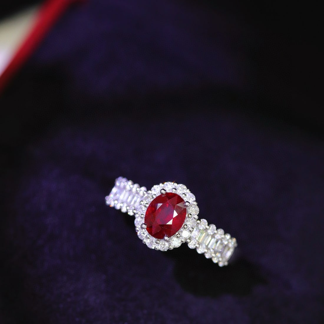 14k Gold 1.41 Ctw Natural Ruby & Diamond Ring - 3