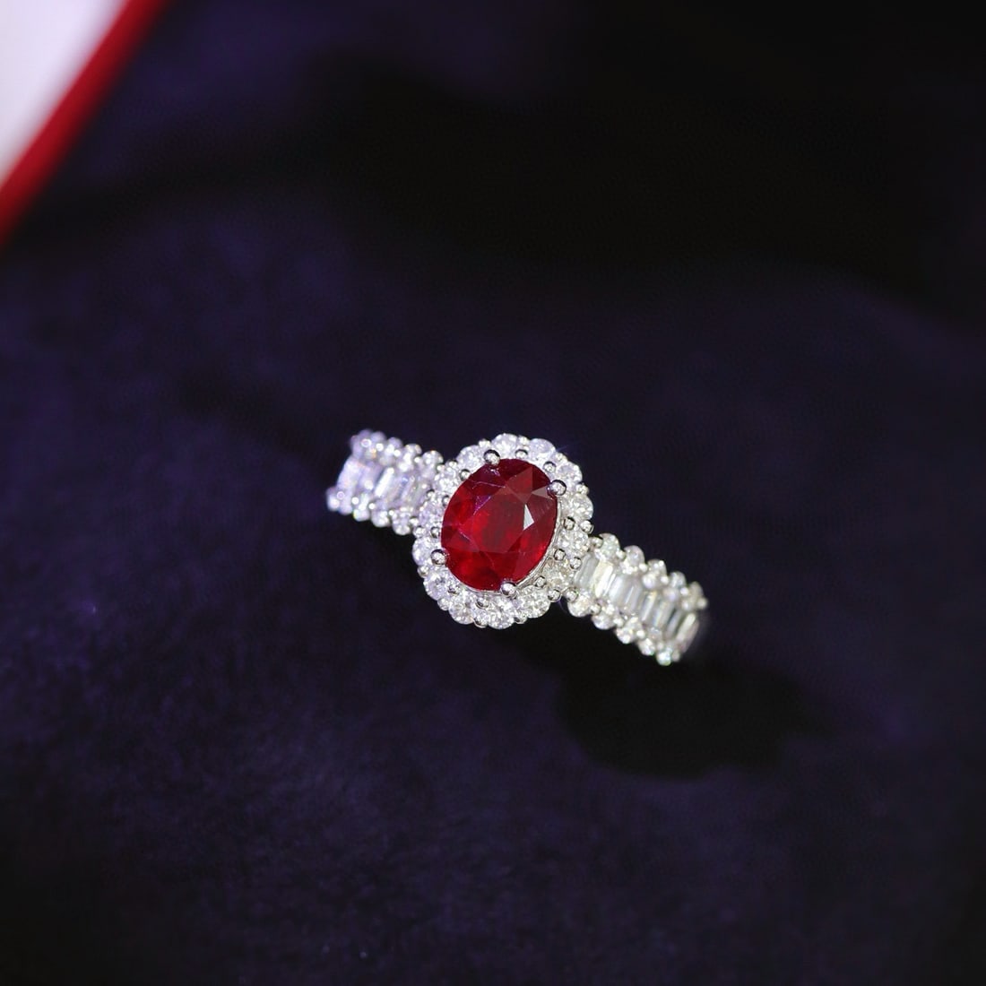 14k Gold 1.41 Ctw Natural Ruby & Diamond Ring - 6