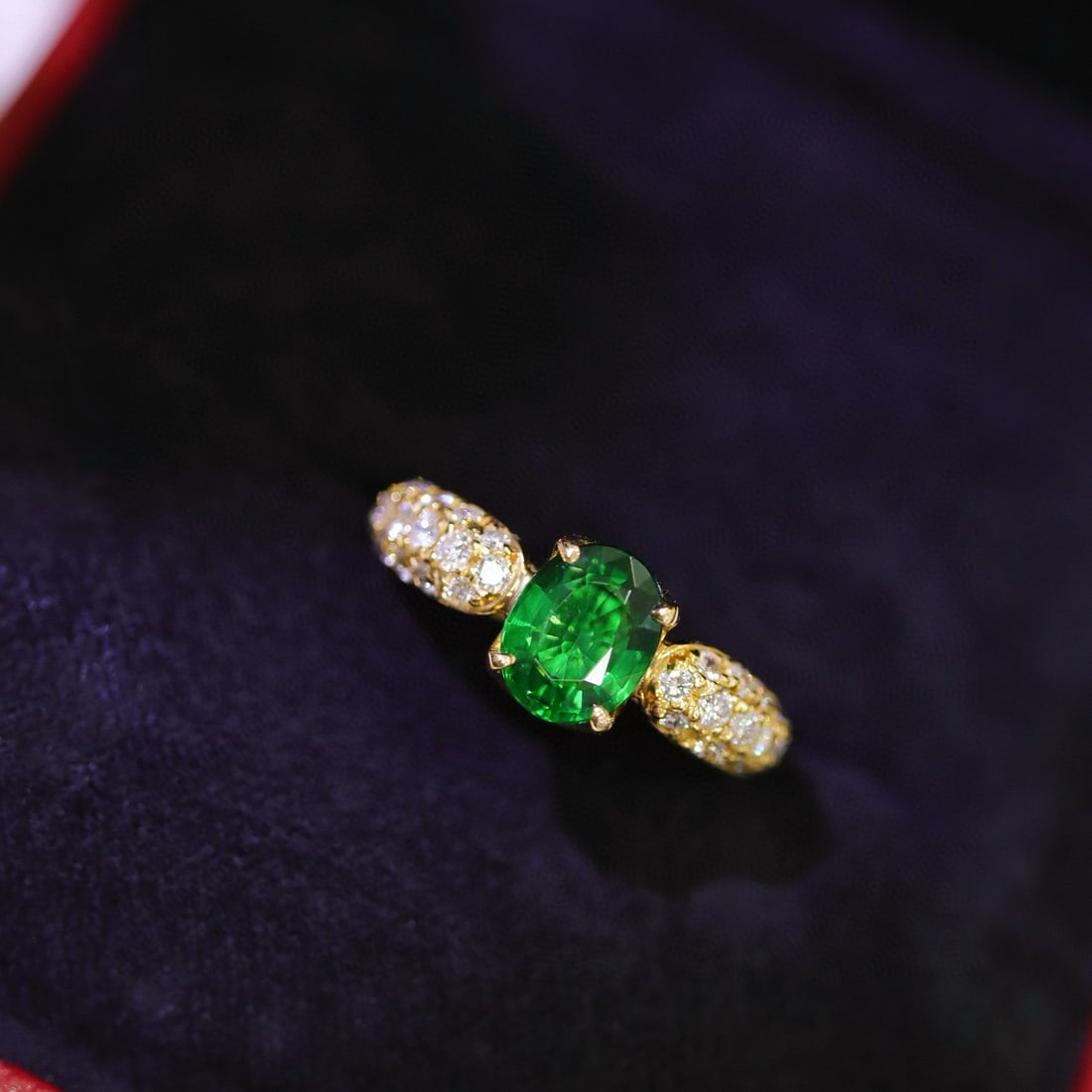 14k Gold 1.74 Ctw Natural Tourmaline & Diamond Ring - 3