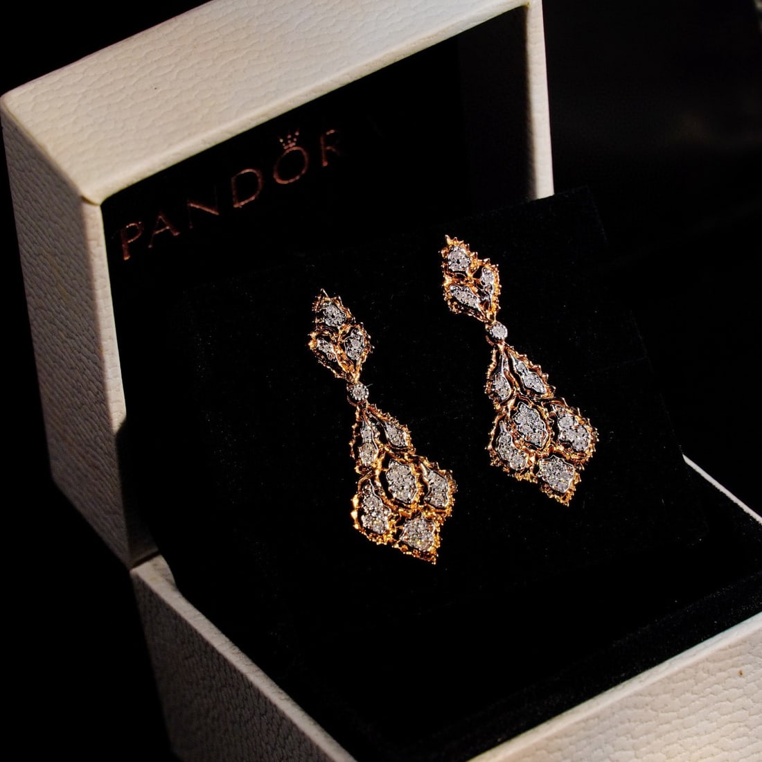 14k Gold 0.28 Ct Natural H Diamond Earrings - 3