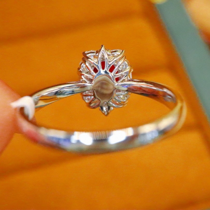 14k Gold 1.39 Ctw Natural Ruby & Diamond Ring - 4