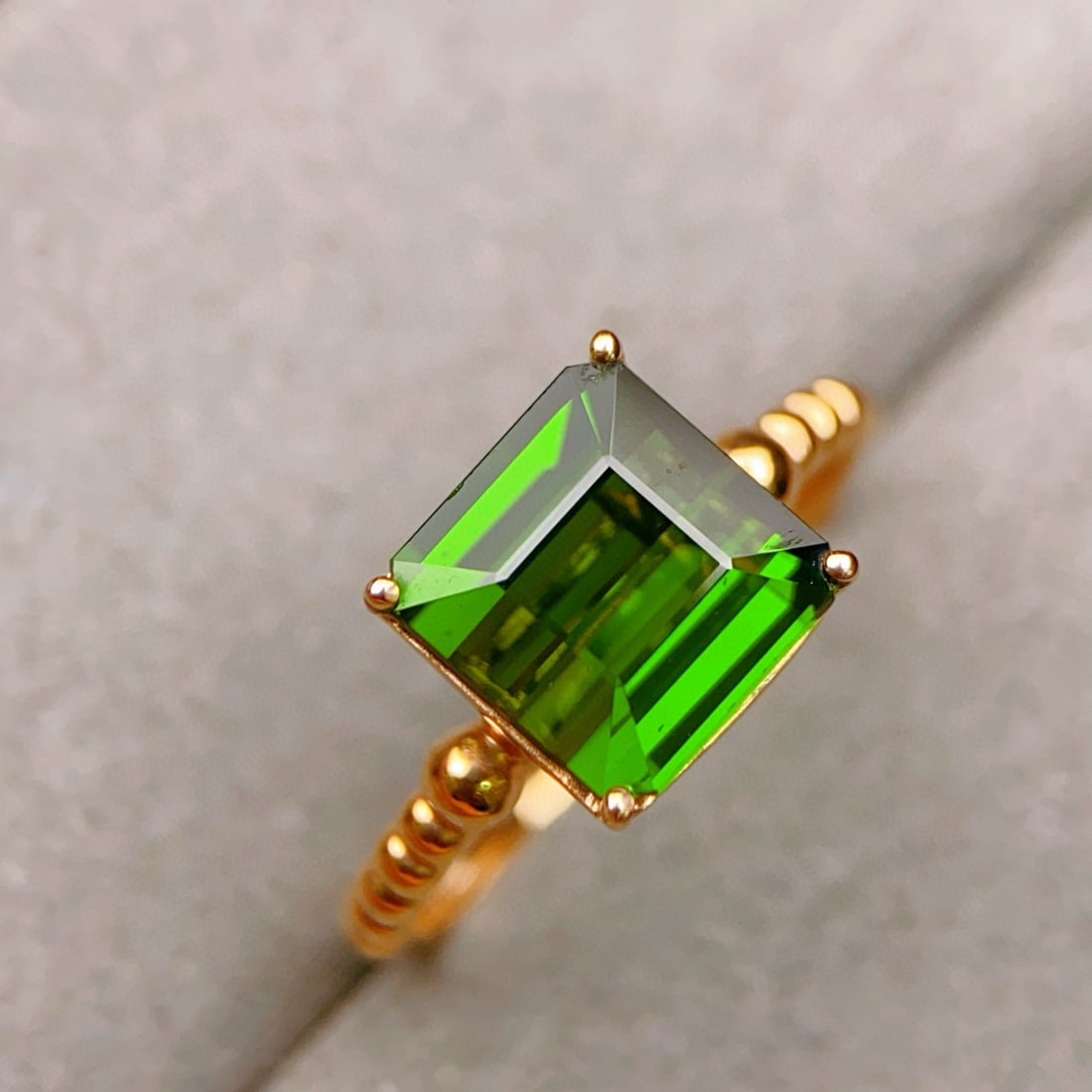 14k Gold 3.3 Ct Natural Tourmaline Ring - 3