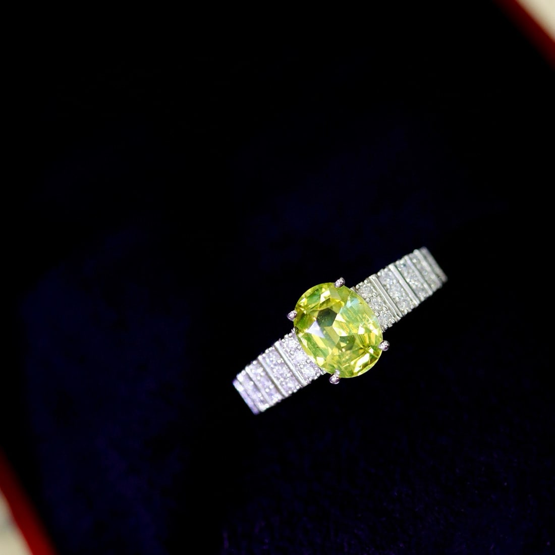 14k Gold 1.94 Ctw Natural Chrysoberyl & Diamond Ring - 7