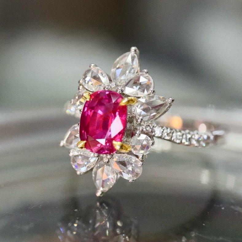 14k Gold 1.80 Ctw Natural Ruby & Diamond Ring - 5