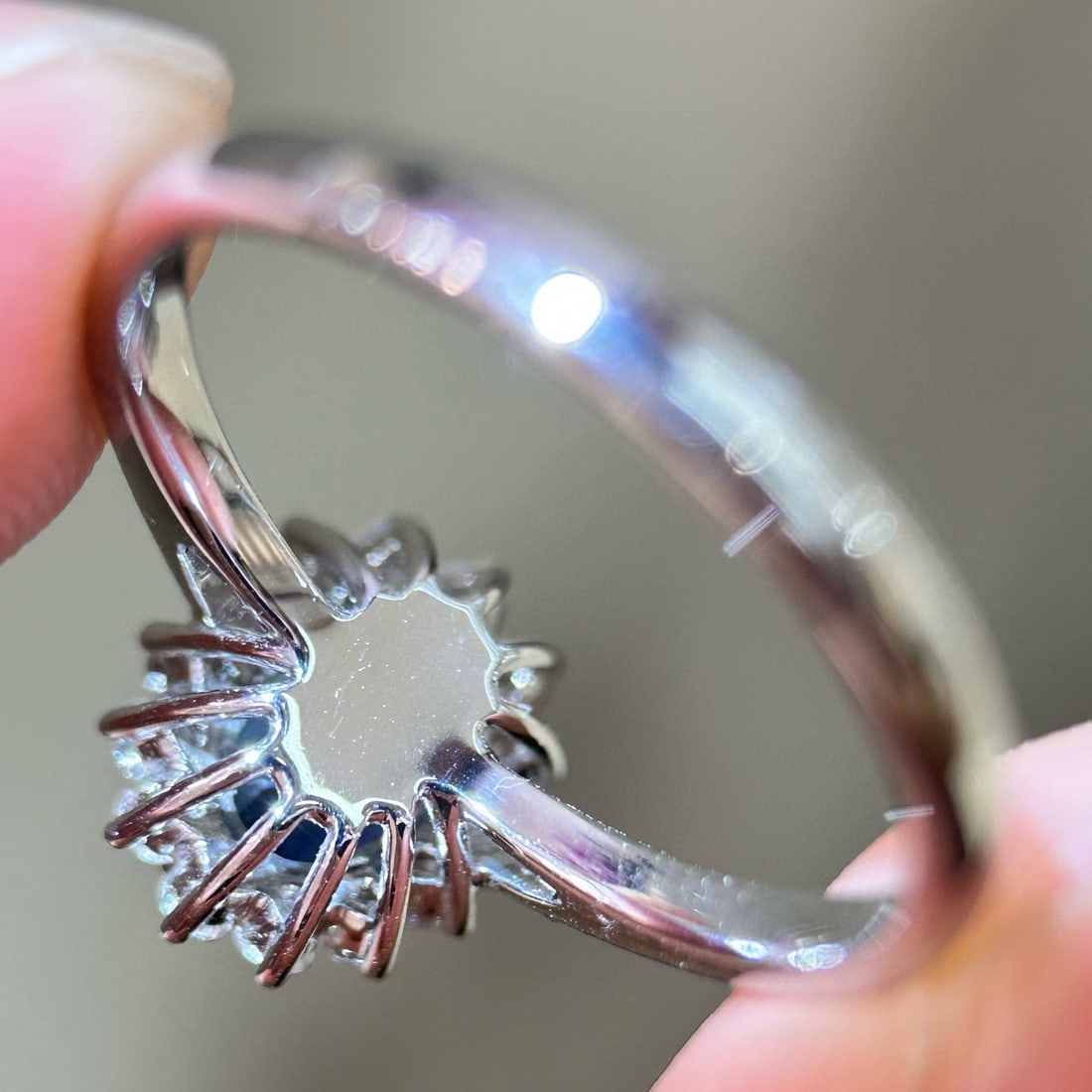 14k Gold 1.31 Ctw Natural Sapphire & Diamond Ring - 5