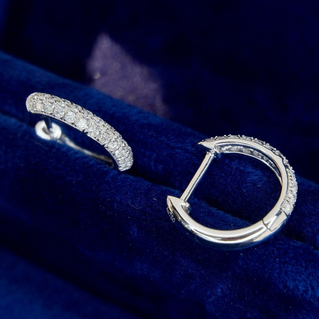 14k Gold 0.36 Ct Natural H Diamond Earrings - 9