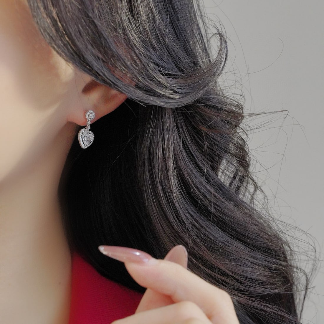 14k Gold 0.6 Ct Natural H Diamond Earrings - 5