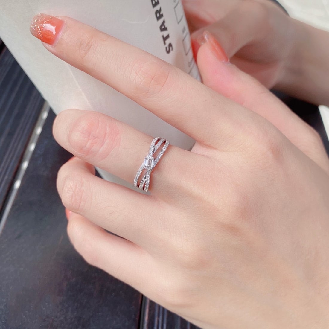 14k Gold 0.41 Ctw Natural H Diamond Ring - 3