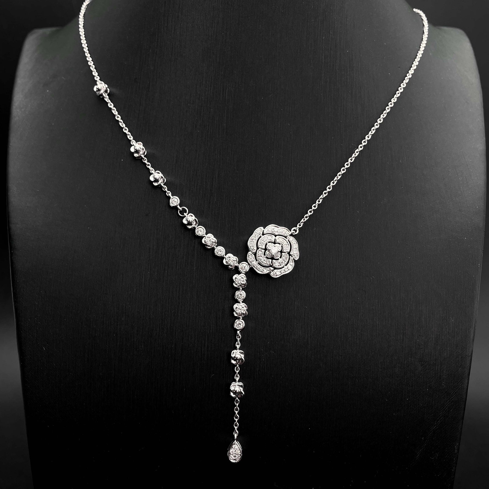 14k Gold 1.25 Ctw Natural H Diamond & Flowers Jewelry Set - 2