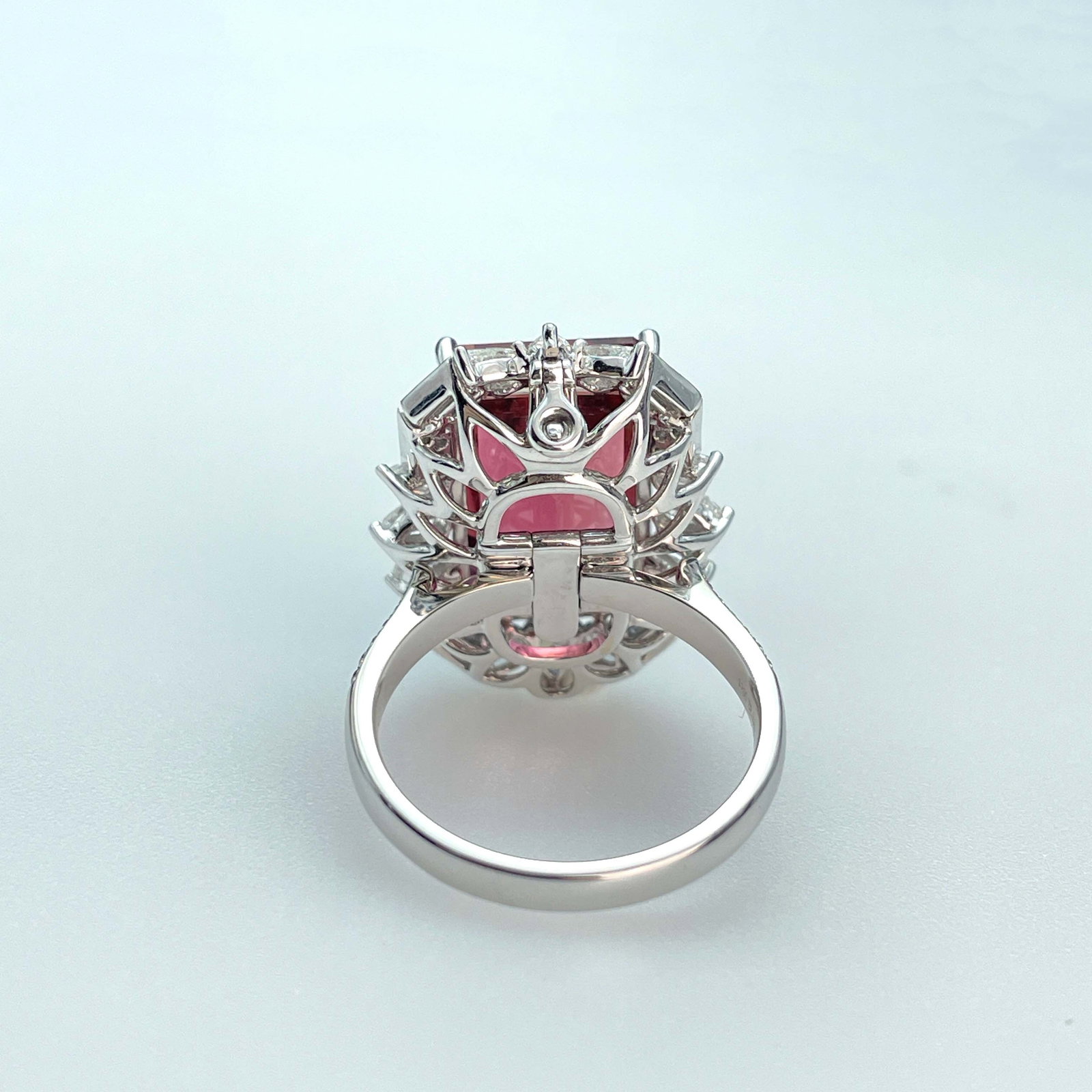 14k Gold 16.52 Ctw Natural Tourmaline & Diamond Ring/pendant( Without Chain ) - 4