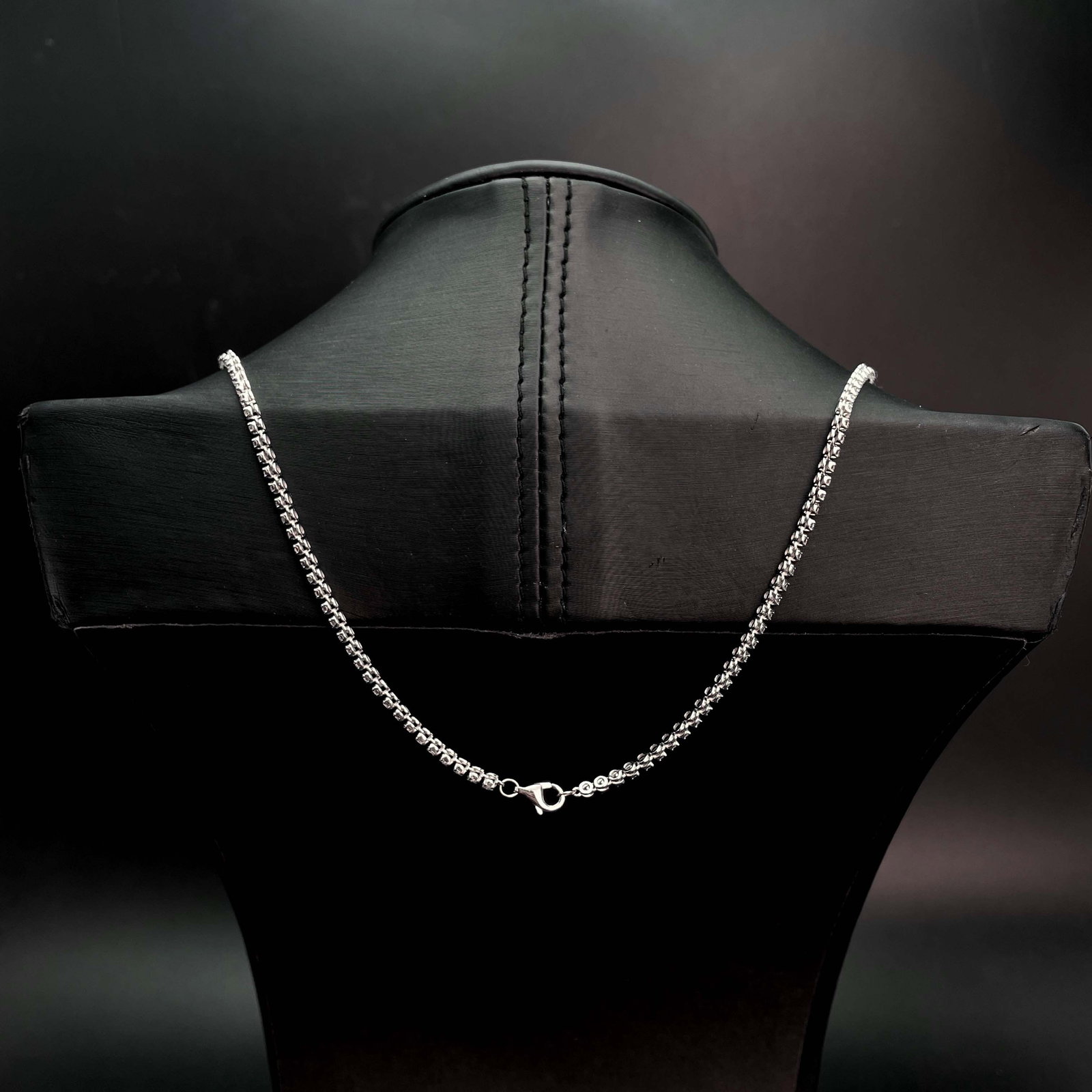 14k Gold 3.5 Ct Natural H Diamond & Flowers Necklace - 3