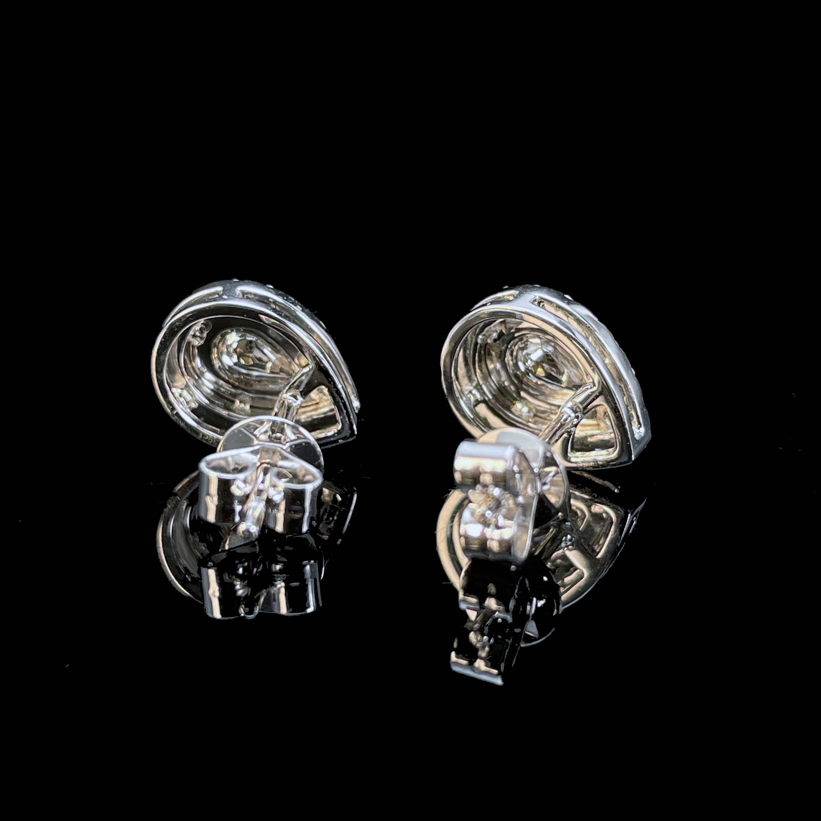 14k Gold 0.66 Ctw Natural Yellow Diamond & Diamond Earrings - 4