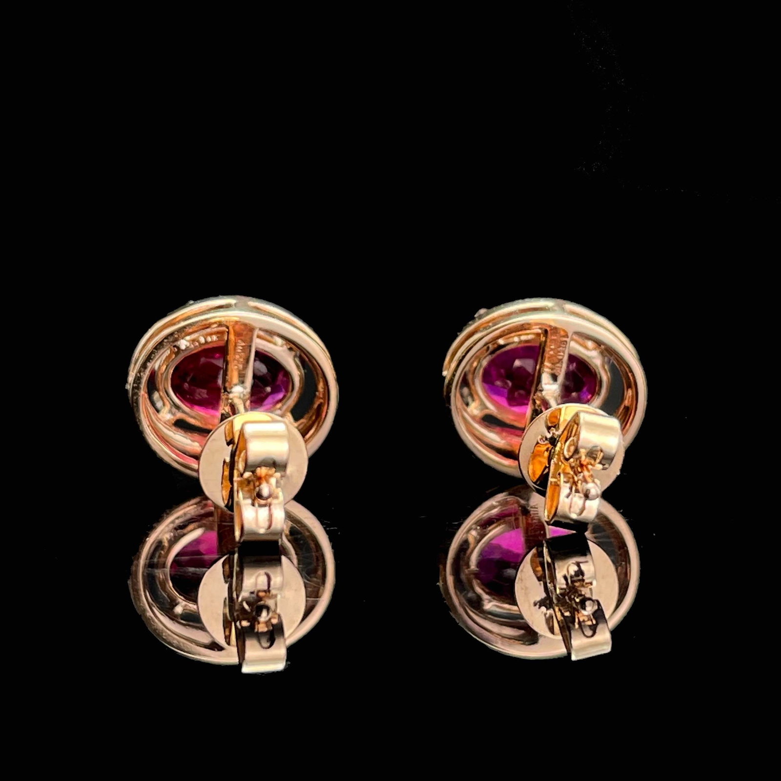 14k Gold 1.59 Ctw Natural Tourmaline & Diamond Earrings - 2