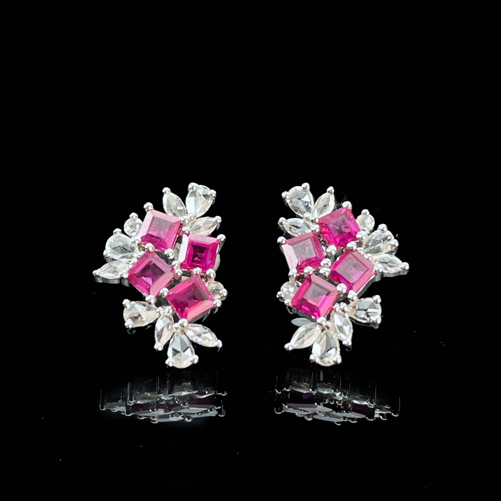 14k Gold 1.85 Ct Natural Ruby Earrings (1 of 5)