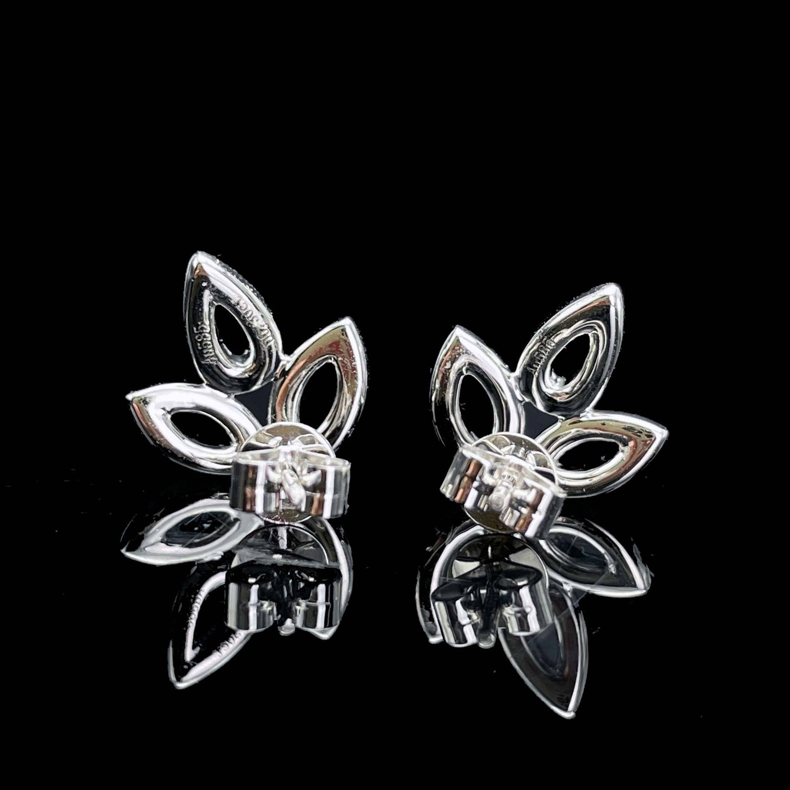 14k Gold 0.3 Ct Natural H Diamond Earrings - 3