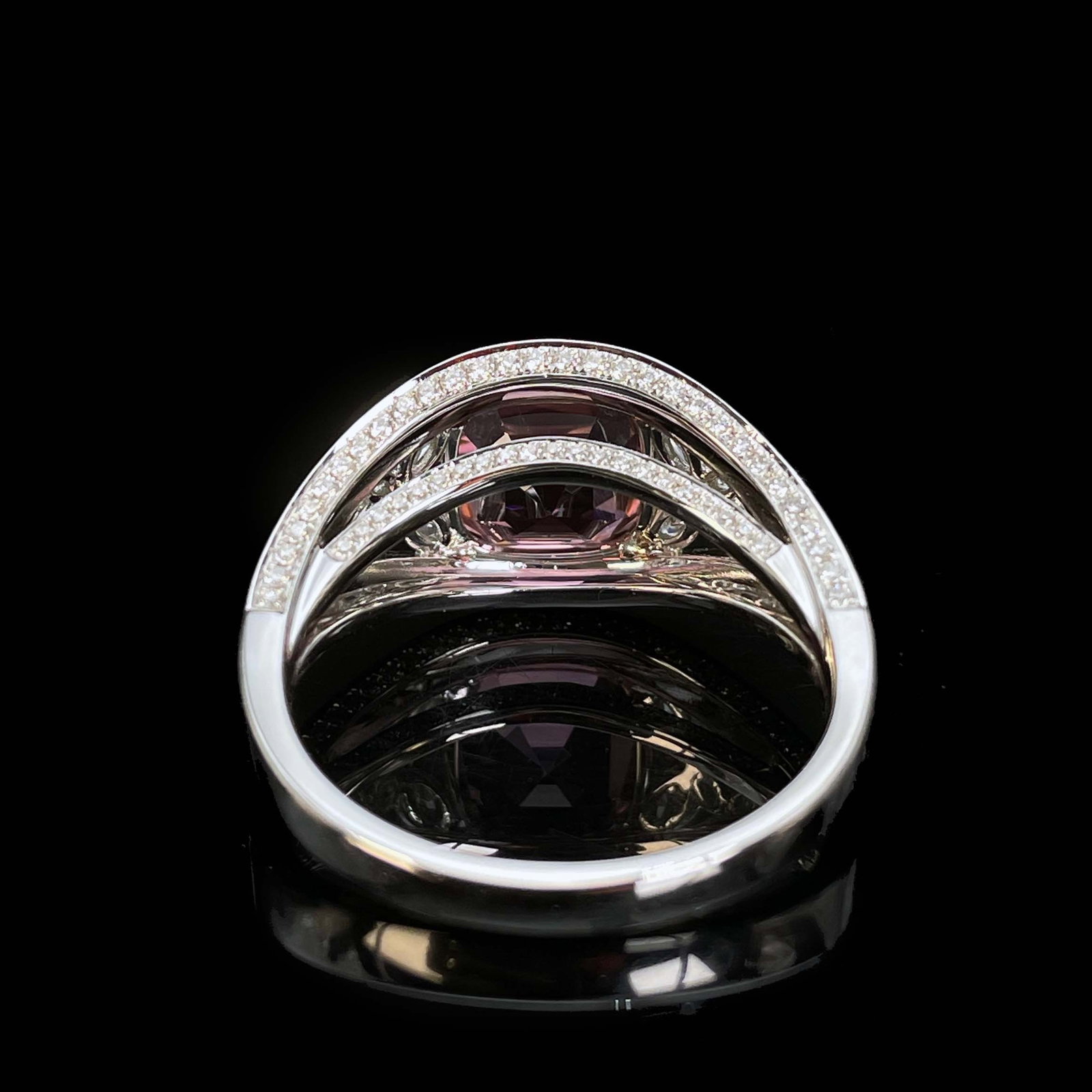 14k Gold 4.47 Ctw Natural Tourmaline & Diamond Ring - 2