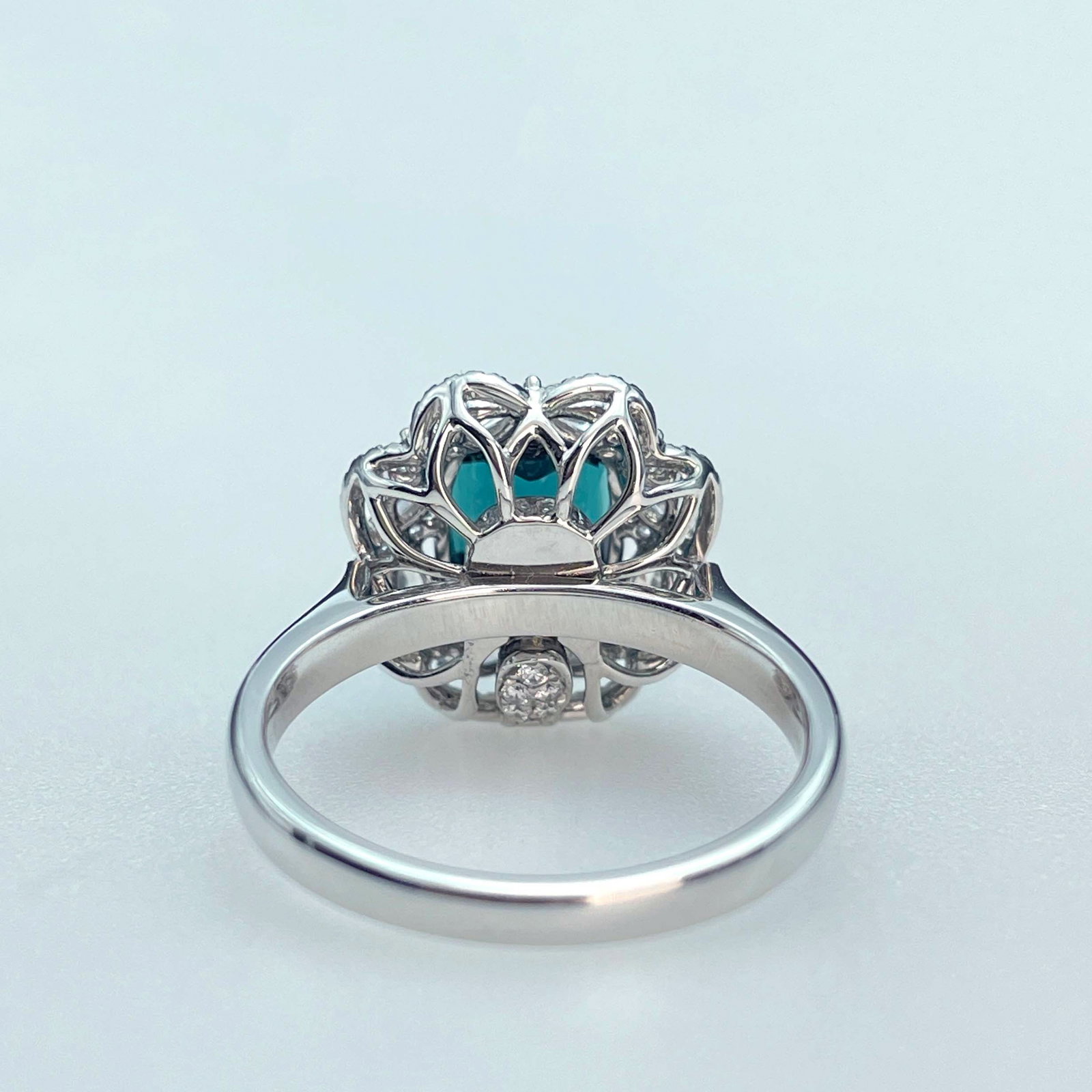 14k Gold 4.3 Ctw Natural Tourmaline & Diamond Ring/pendant( Without Chain ) - 4