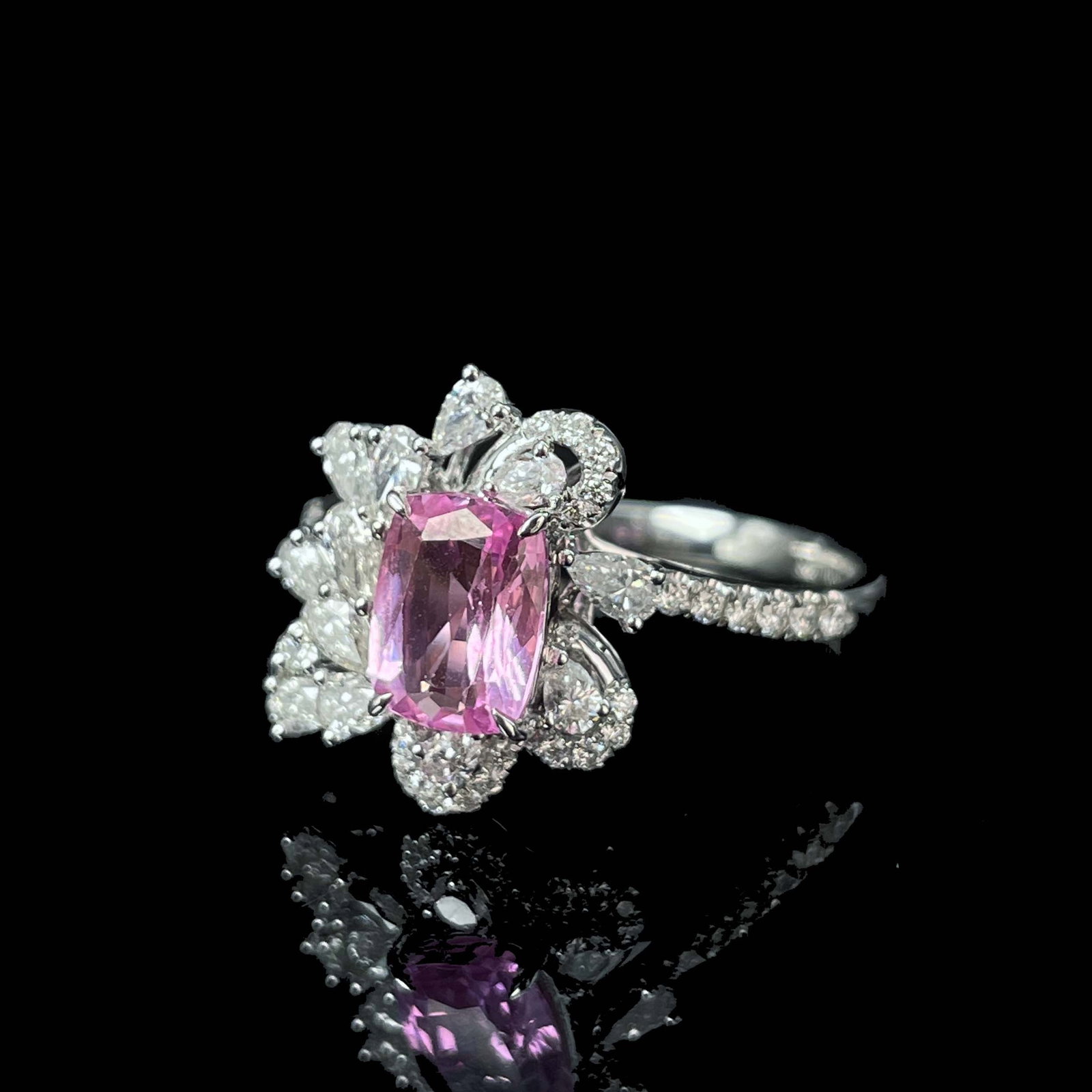 14k Gold 2.30 Ctw Natural Sapphire & Diamond Ring - 2