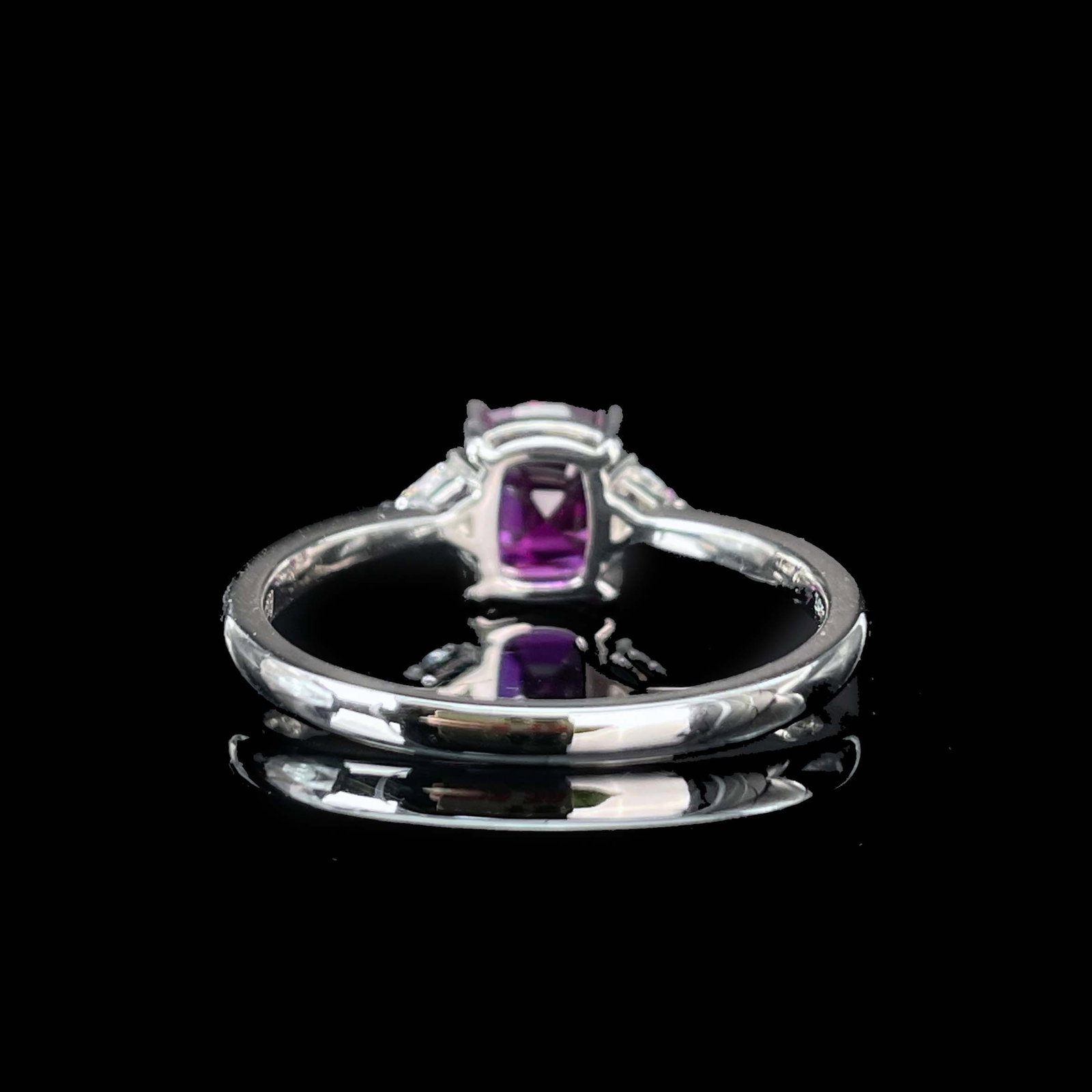 14k Gold 1.56 Ct Natural Sapphire & Diamond Ring - 4