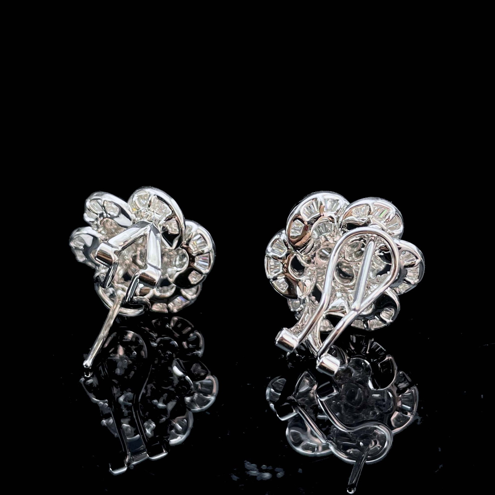 14k Gold 1.36 Ctw Natural H Diamond Earrings - 3