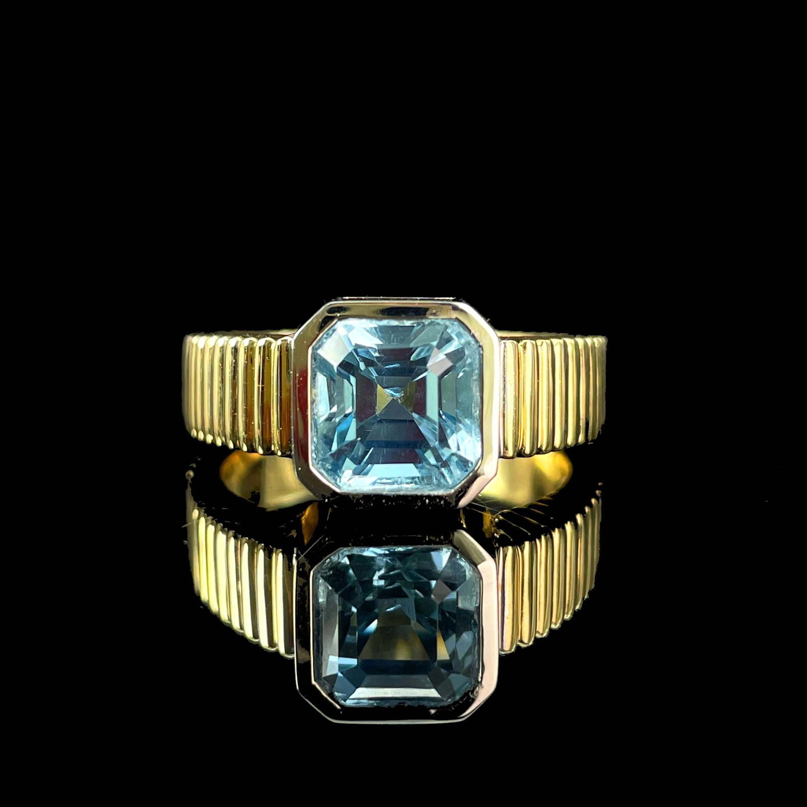 14k Gold 2.14 Ct Natural Aquamarine Ring (1 of 6)
