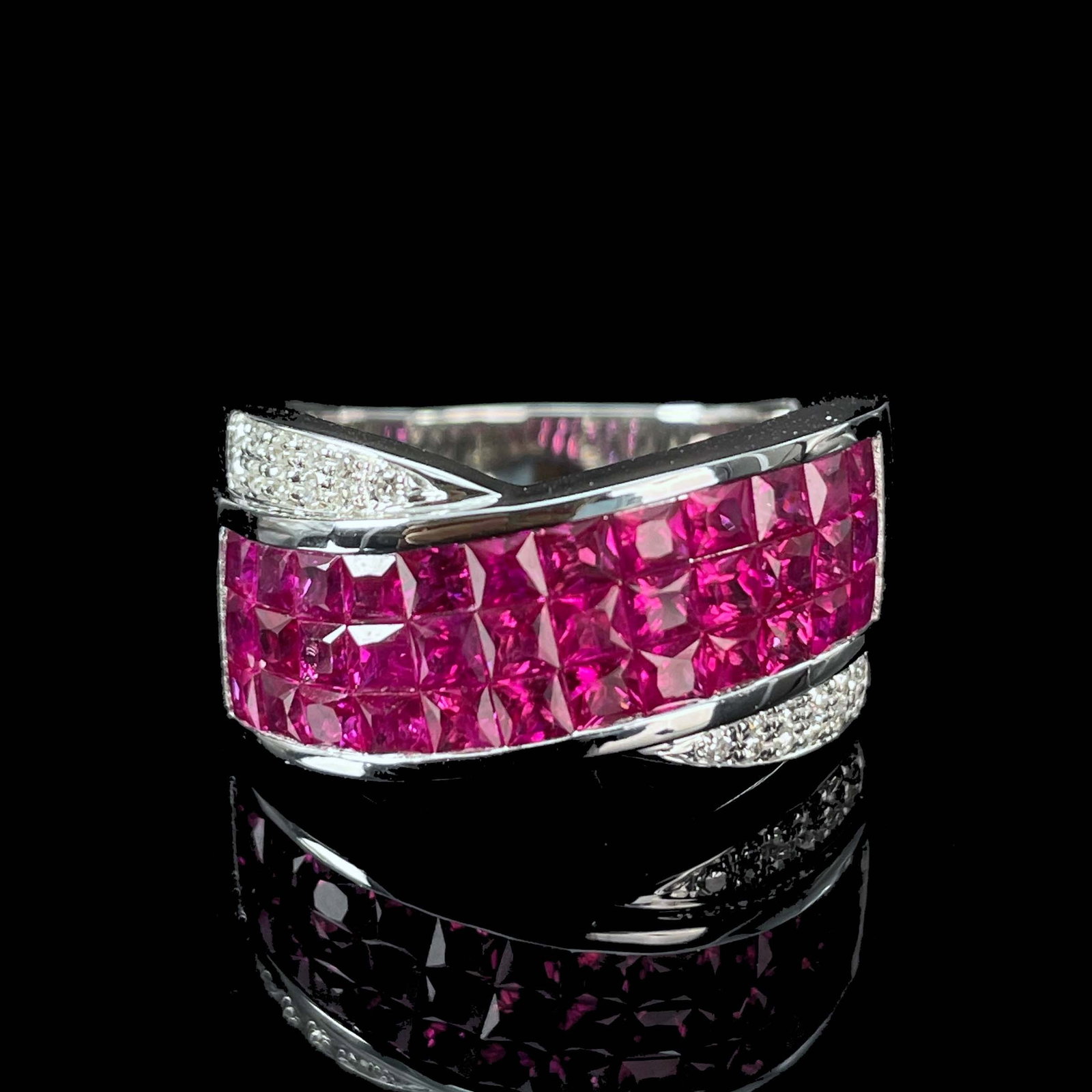 14k Gold 2.25 Ctw Natural Ruby & Diamond Ring - 2