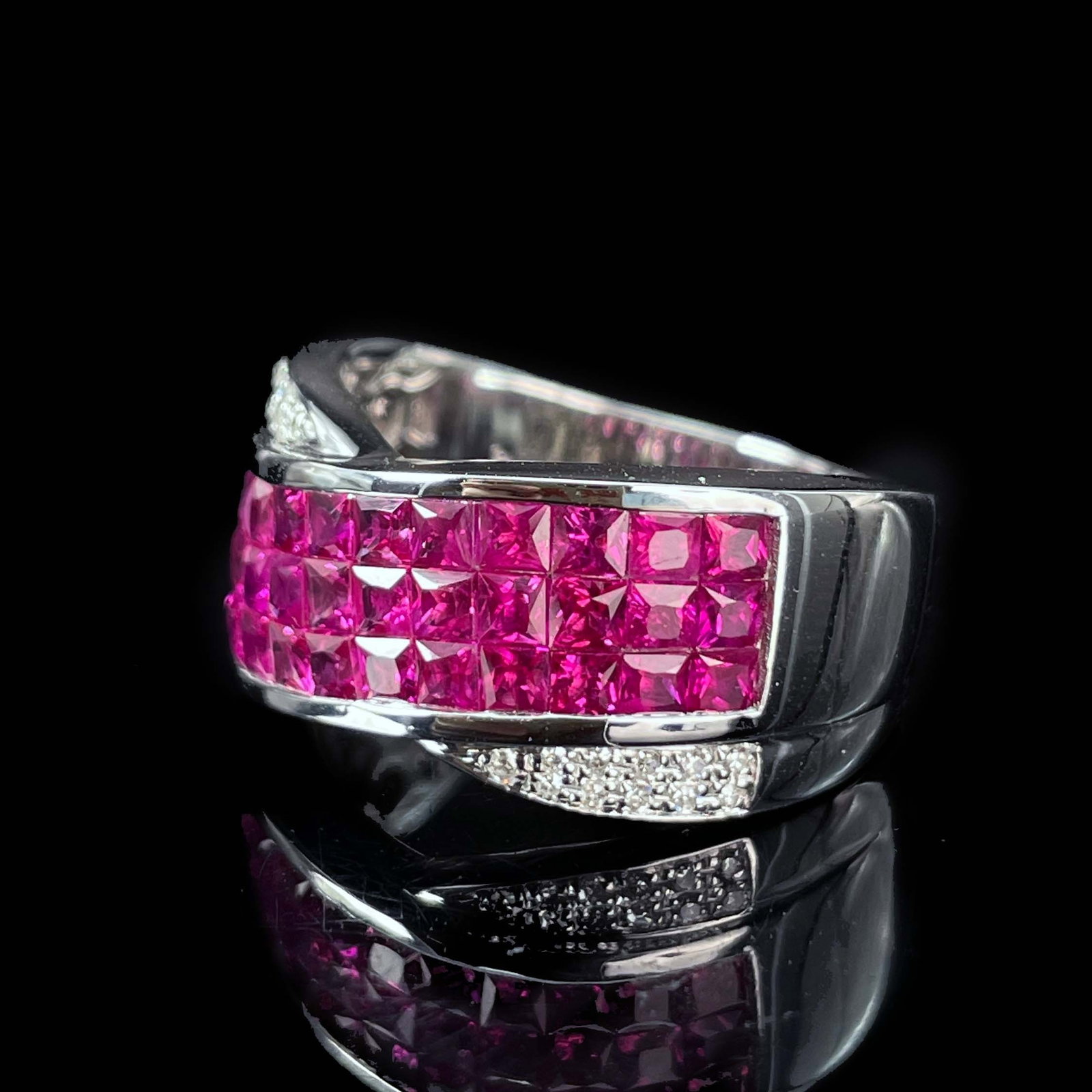 14k Gold 2.25 Ctw Natural Ruby & Diamond Ring - 3