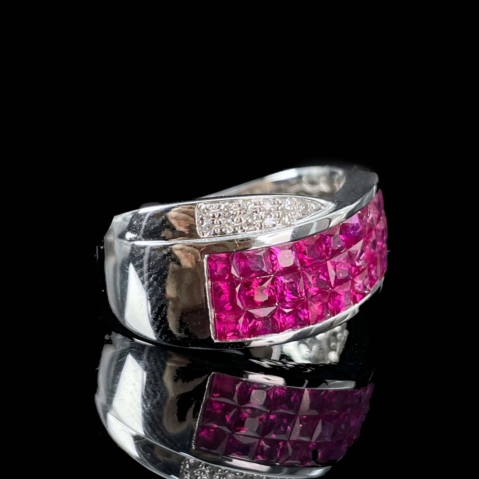 14k Gold 2.25 Ctw Natural Ruby & Diamond Ring - 4