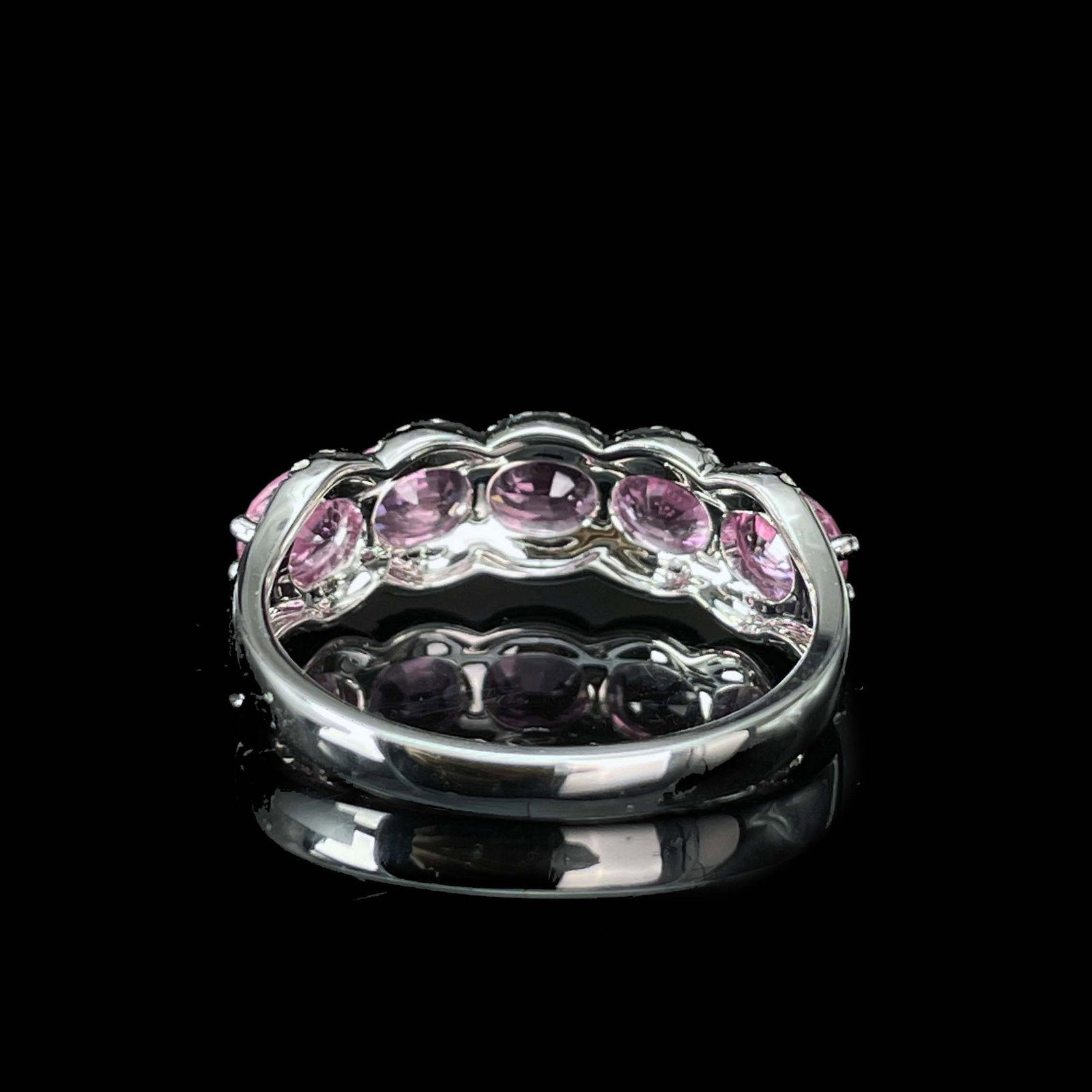 14k Gold 2.13 Ctw Natural Padparadscha Sapphire & Diamond Ring - 5