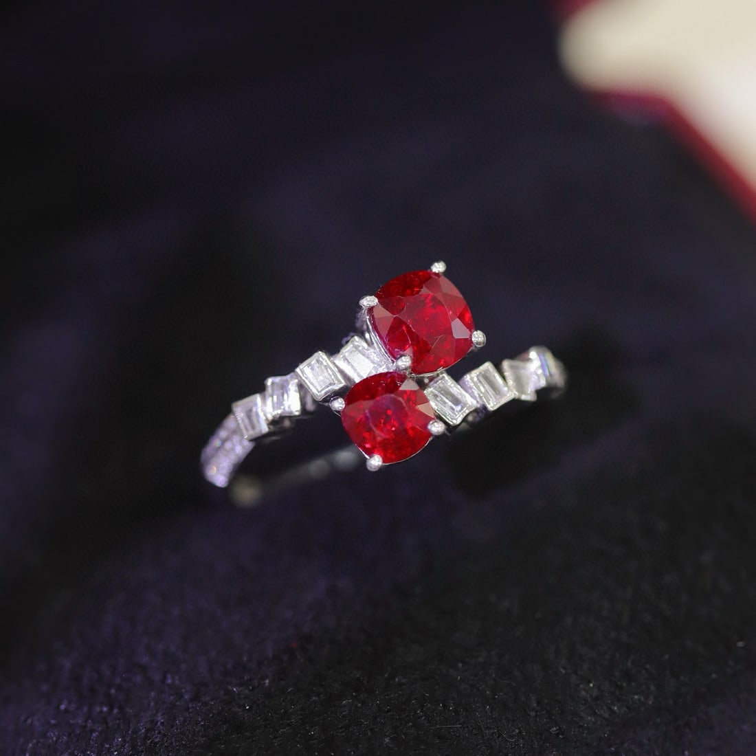 14k Gold 1.35 Ctw Natural Ruby & Diamond Ring - 2