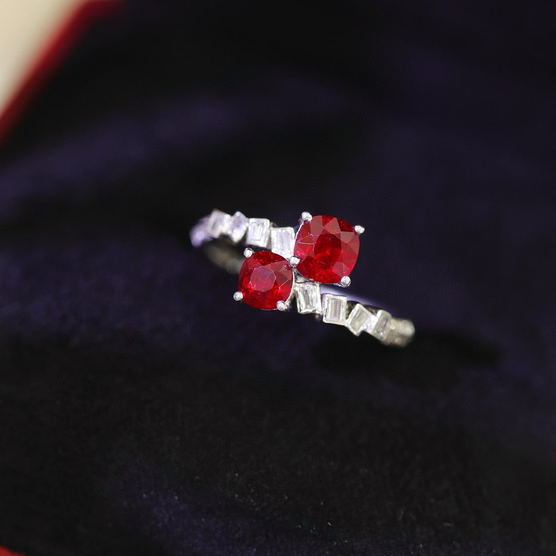 14k Gold 1.35 Ctw Natural Ruby & Diamond Ring - 6