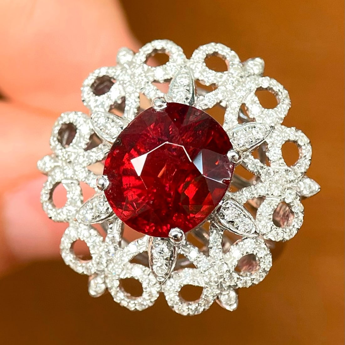 14k Gold 3.87 Ctw Natural Tourmaline & Diamond Ring - 2