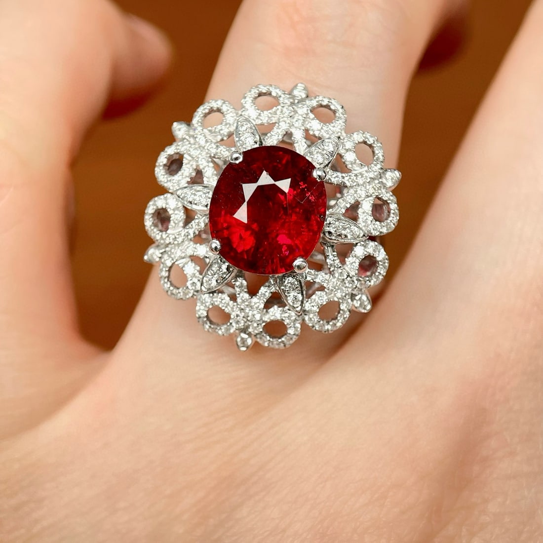 14k Gold 3.87 Ctw Natural Tourmaline & Diamond Ring - 3