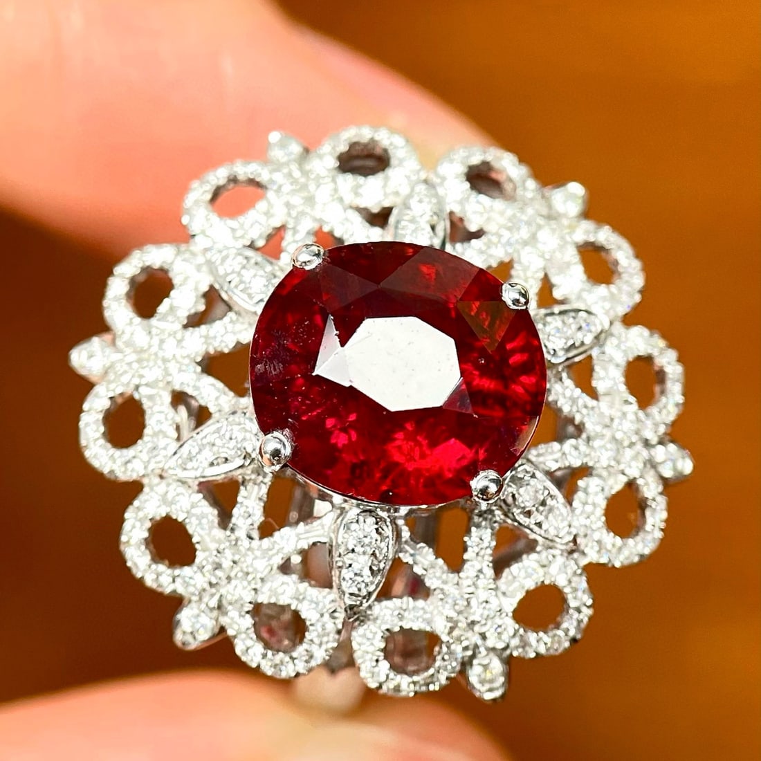 14k Gold 3.87 Ctw Natural Tourmaline & Diamond Ring - 5