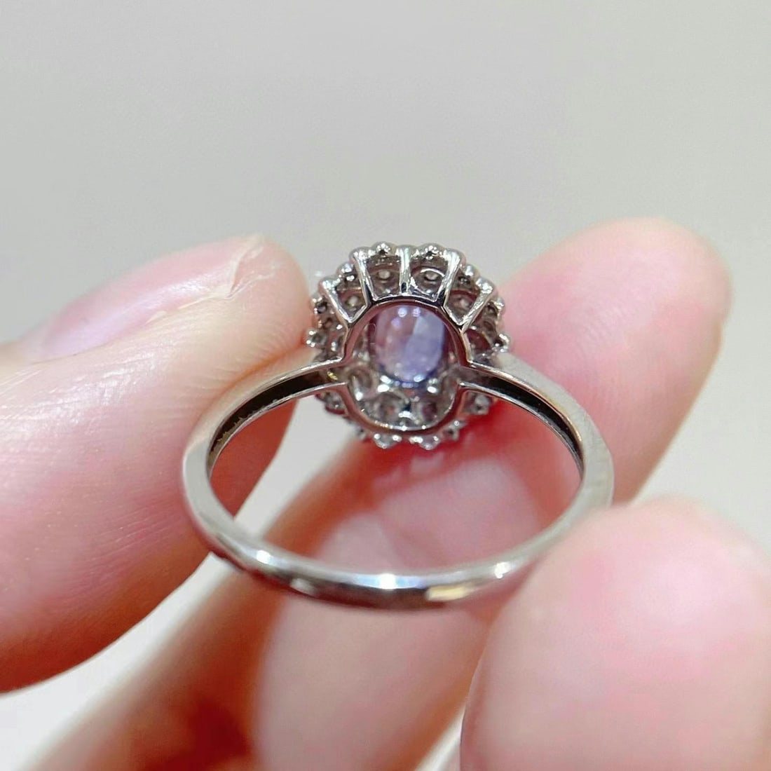 14k Gold 1.58 Ctw Natural Sapphire & Diamond Ring - 5