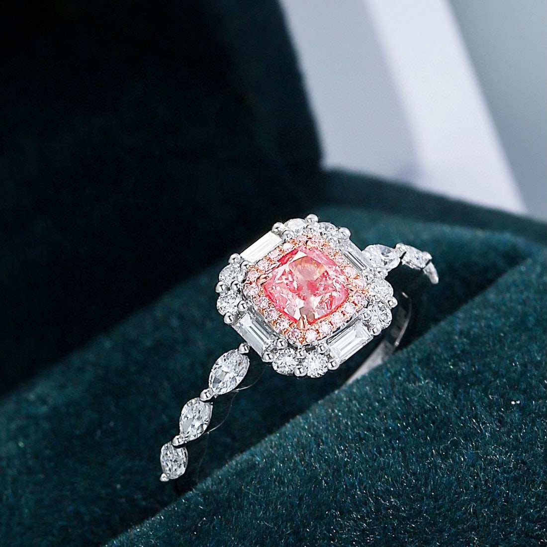 14k Gold 1.27 Ctw Natural Pink Diamond & Diamond Ring - 2