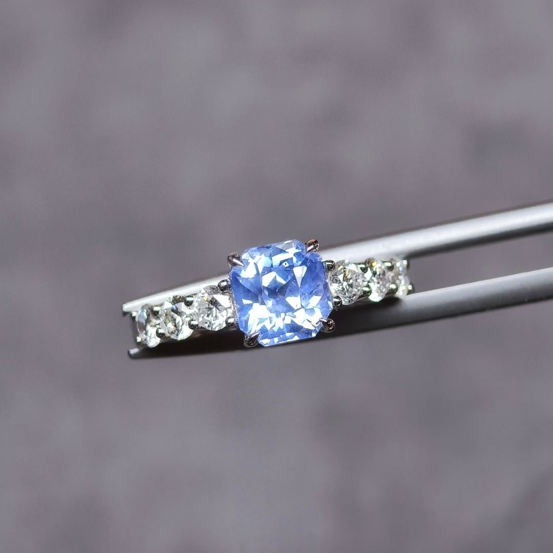 14k Gold 2.67 Ctw Natural Sapphire & Diamond Ring - 2