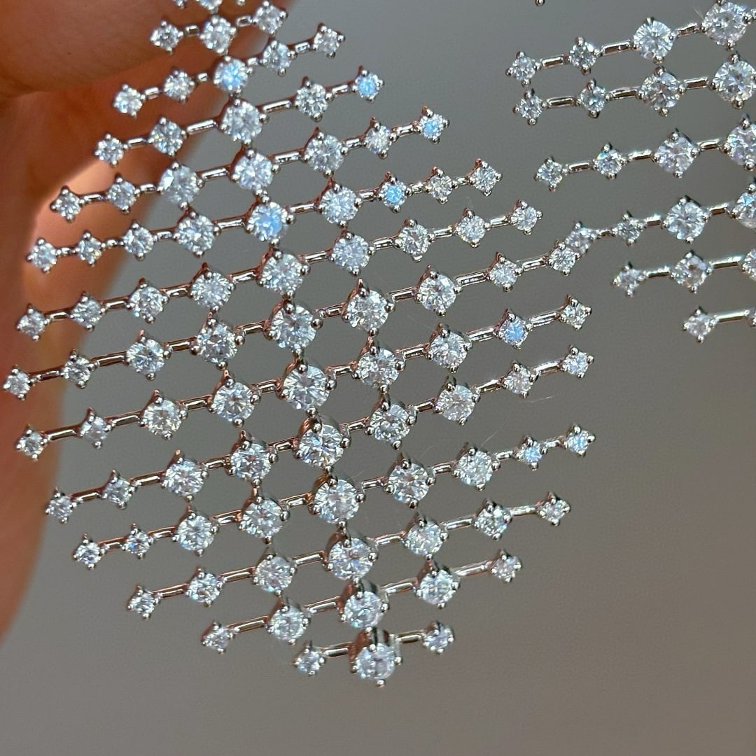 14k Gold 5.3 Ct Natural H Diamond Earrings - 2