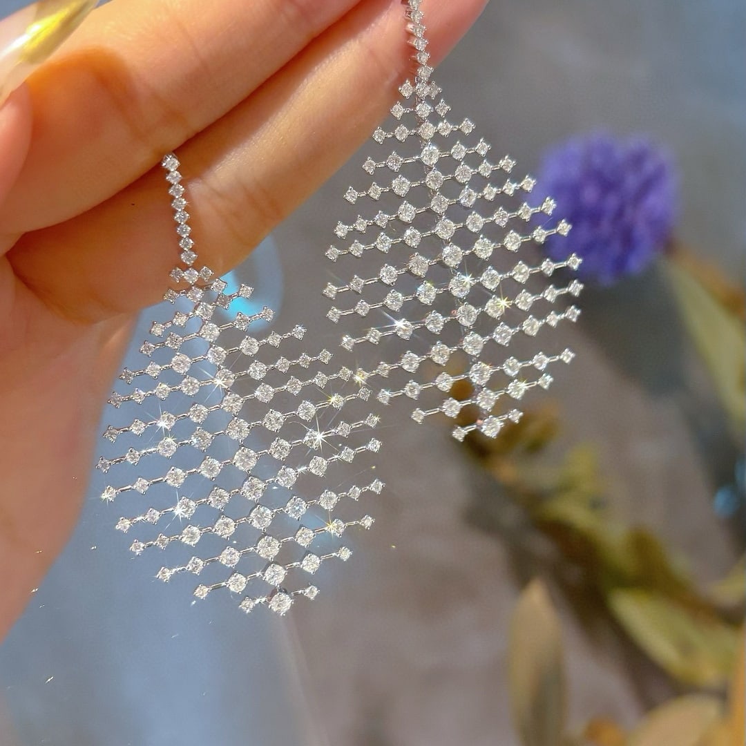 14k Gold 5.3 Ct Natural H Diamond Earrings - 6