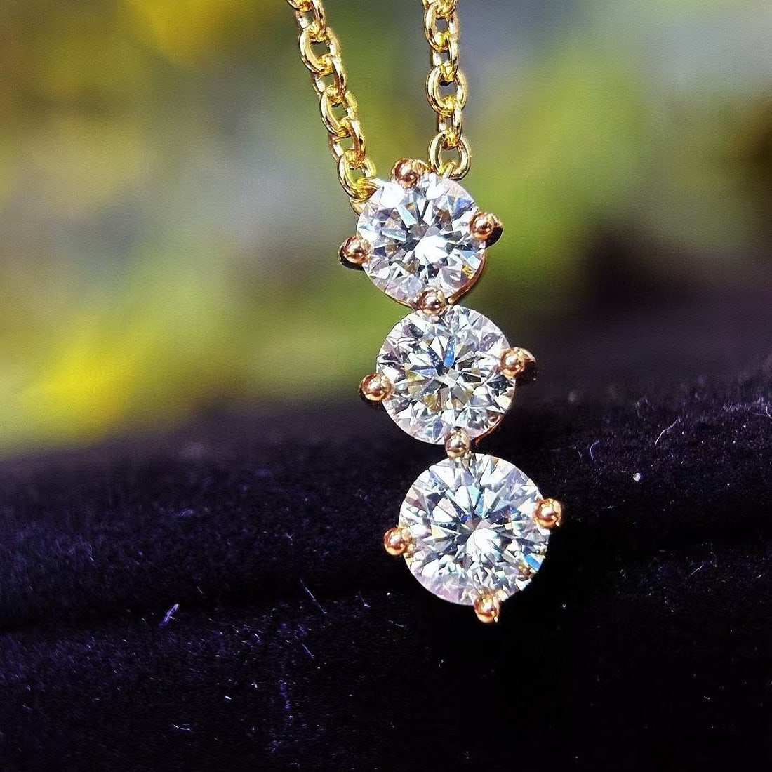 14k Gold 0.85 Ct Natural H Diamond Pendant( Without Chain ) - 2