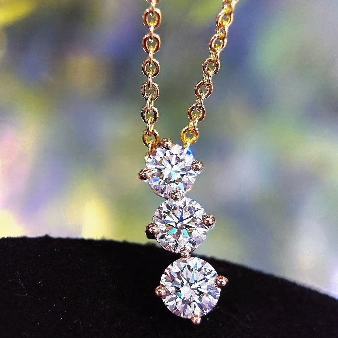 14k Gold 0.85 Ct Natural H Diamond Pendant( Without Chain ) - 4