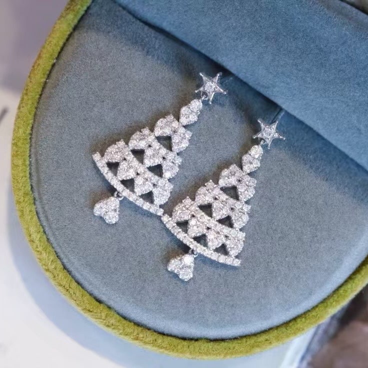 14k Gold 0.72 Ct Natural H Diamond Earrings: Ref:230945096 // gold content:14k gold // main gemstone:diamond // shape:round // carat weight:0. 72ct // clarity grade:vs-si // color:h // treatment:natural // cut grade:g // Condition: NewLow